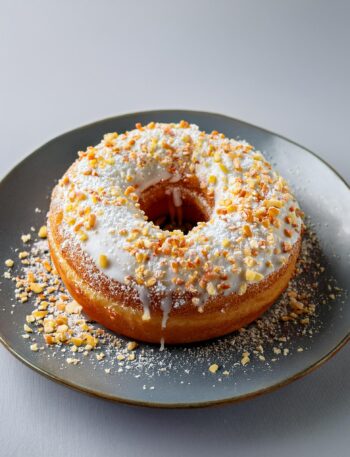 donuts made from cake mix, freshly baked, with colorful sprinkles