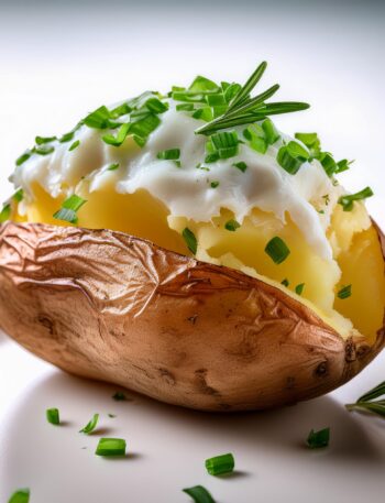 Air Fryer Baked Potato Recipe – Crispy Skin Fluffy Inside