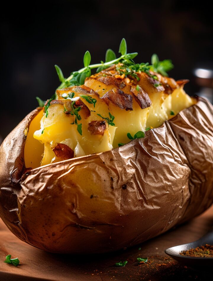 Perfect Baked Potato Recipe – Crispy Skin Fluffy Inside