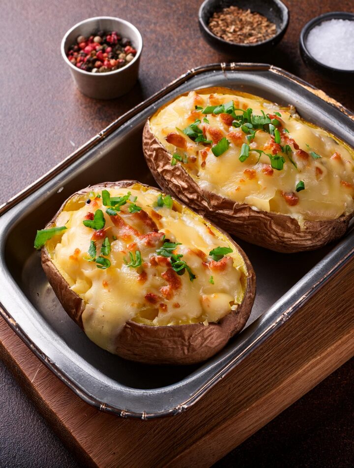 Twice Baked Potatoes Recipe – Cheesy and Creamy